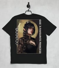 Image 2 of T-Shirt with black hair Shadowheart