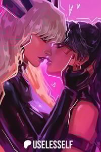 Poster with Magik and Psylocke (Kiss)