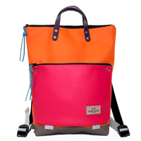Image 1 of Mochila Book holder Iconic naranja y fucsia