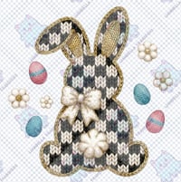Checkered Bunny Easter
