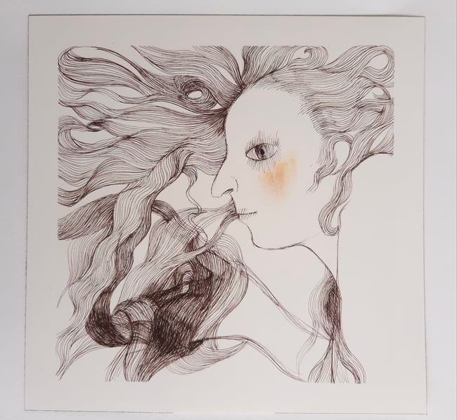 Raven ~ Original pen drawing