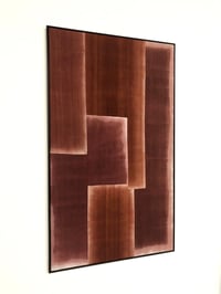 Image 2 of dyed and stitched silk composition