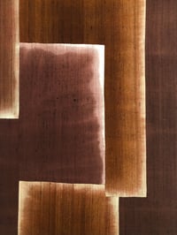 Image 4 of dyed and stitched silk composition