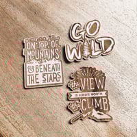 Image 1 of Wooden sticker - 3 types