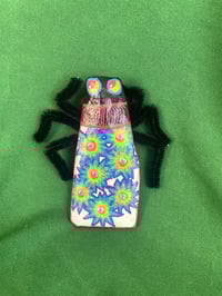 Rainbow Burst Beetle Brooch