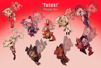 Image 1 of Hazbin Hotel 'Yoink!' Vol. 1 - Double Sided Wooden Charms