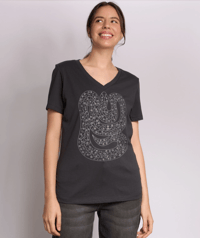 Image 1 of Slither V Neck Tee