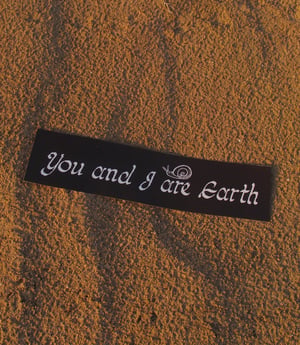 You And I Are Earth Bumper Sticker 🌿