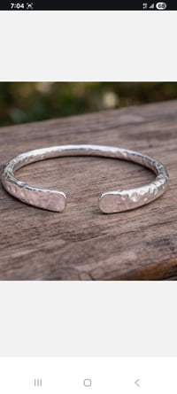 Image 3 of SINGLE STERLING SILVER BANGLE BRACELET