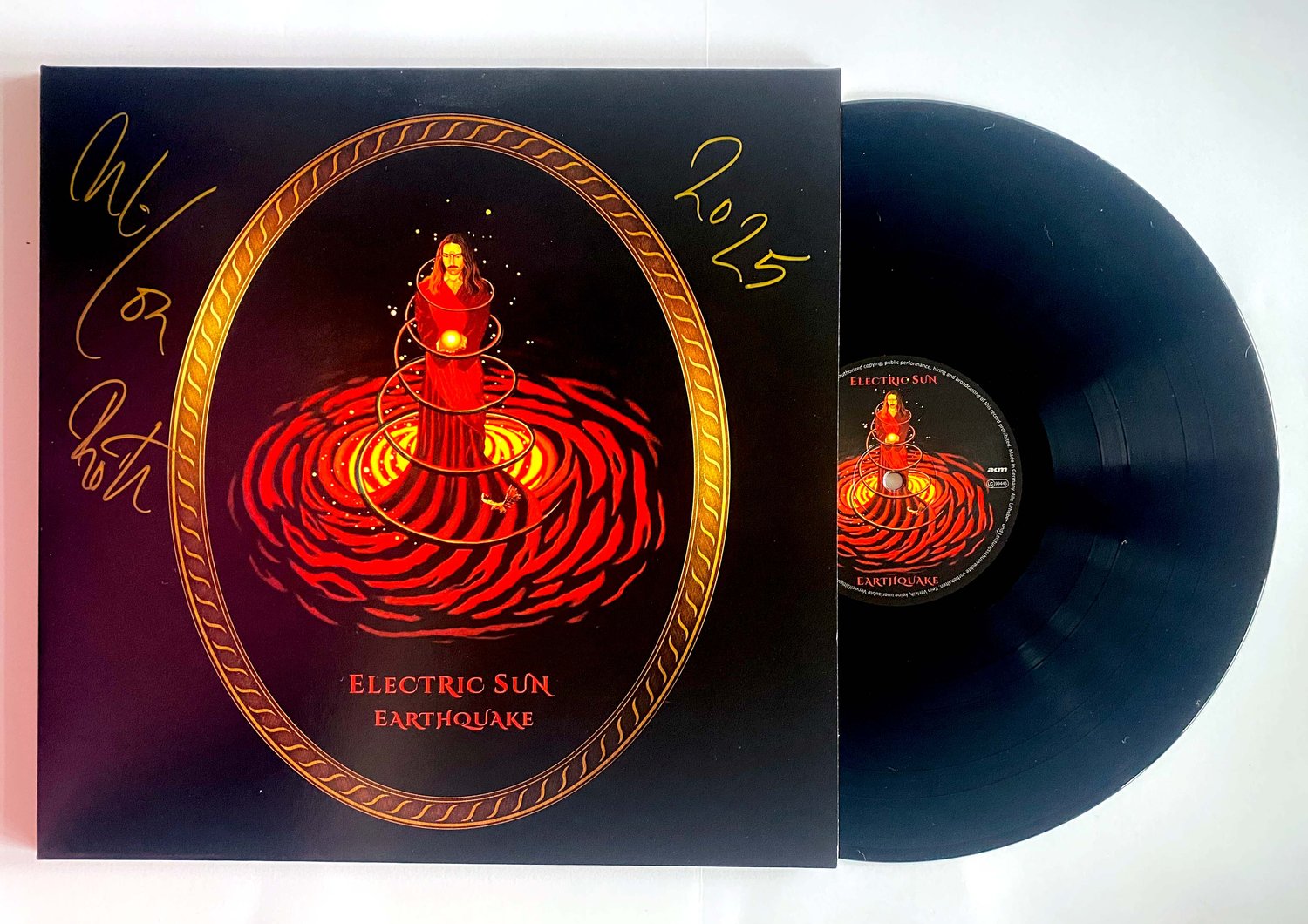 Image of ELECTRIC SUN - Earthquake - GATEFOLD LP - SIGNED BY ULI JON ROTH - ONLY 1 IN STOCK