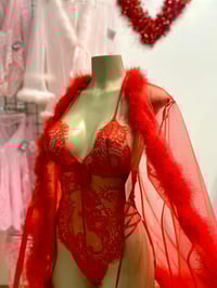 Image 1 of Short Feathered Robe