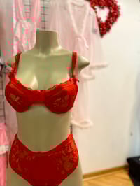 Image 1 of Red Bra & Panty Set