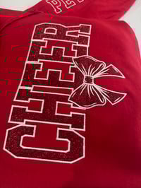 Image 3 of Cheer embroidered glitter sweatshirt 
