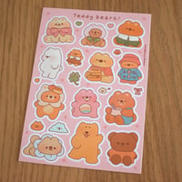 Image 2 of Teddy Bears Sticker Sheet