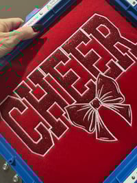 Image 5 of Cheer embroidered glitter sweatshirt 