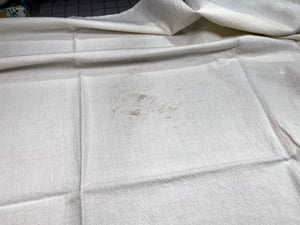 Image of Lot of 2 Vintage Cat Embroidered Flour Sack Towels