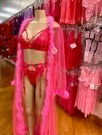 Image 4 of Hot Pink 3 Piece Lingerie Set