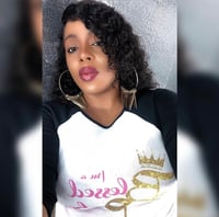 Image 2 of I’m A Blessed Babe Base Ball Tee