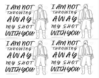 Image 3 of 10 Hamilton Themed HIstorical Valentines