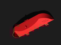 Image 3 of 99-03 Mazda Protege Cluster Base - STEP File for 3D Printing/Customization