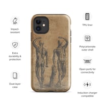 Image 2 of Antique Anatomical Illustration Human Muscular System Tough Case for iPhone®