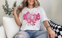 Image 1 of Valentine Nurse Bow 