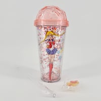Image 1 of Sailor Moon x MMT Acrylic Tumbler with Cutie Moon Rod Straw