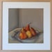 Image of Assiette de cinq poires (framed print)