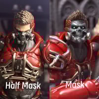Image 1 of 【Pre order】sexyice Smasher mask/half mask head 1/12 sacle