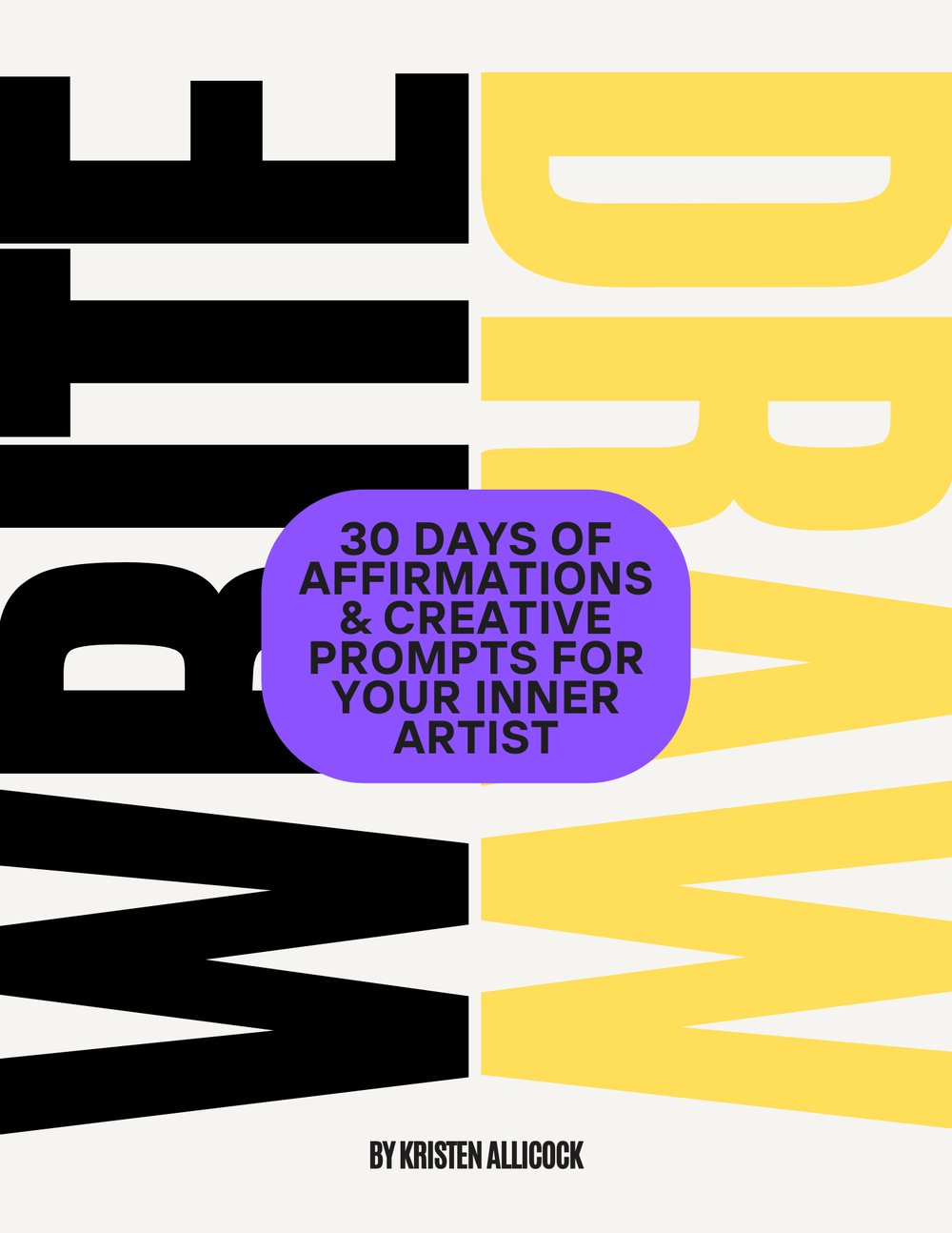 Image of Write/Draw: 30-Days Affirmations for Your Inner Artist