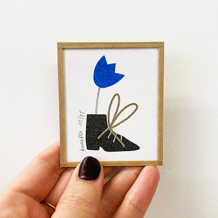 Image of Chaussure fleurie