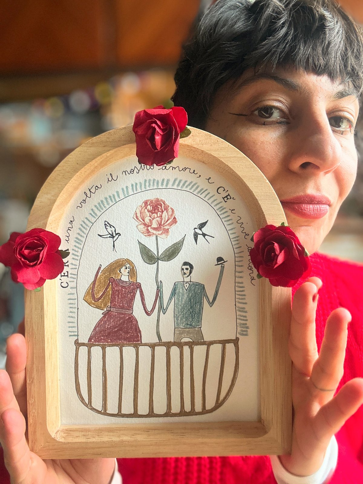 QUADRETTO SAN VALENTINO ♥️ - AMANTI ALLA FINESTRA