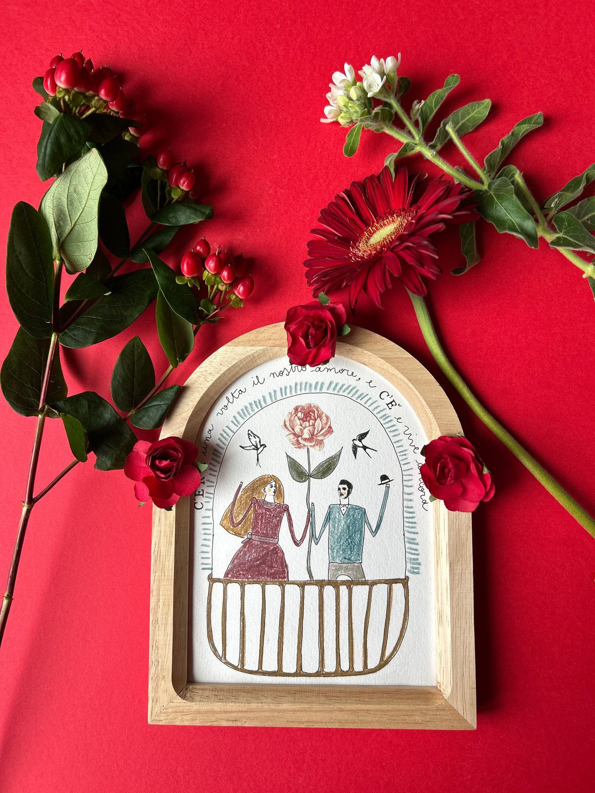 QUADRETTO SAN VALENTINO ♥️ - AMANTI ALLA FINESTRA