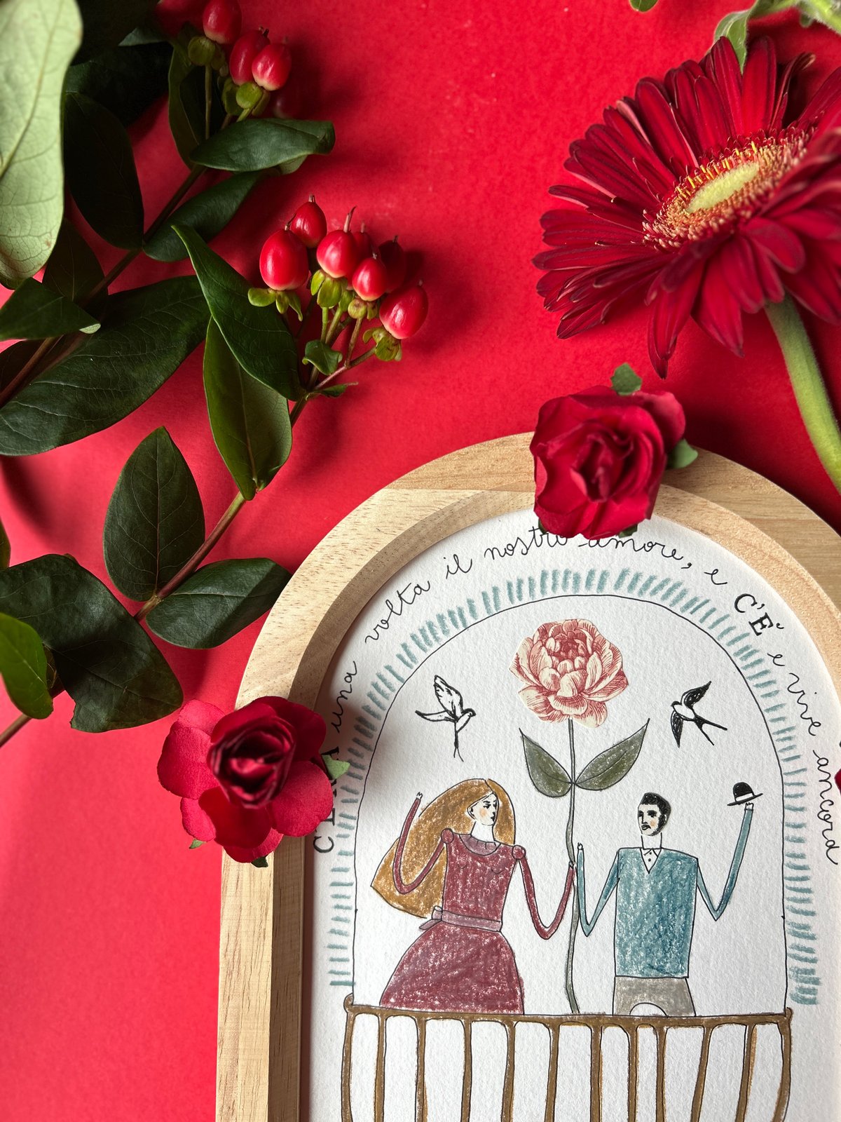 QUADRETTO SAN VALENTINO ♥️ - AMANTI ALLA FINESTRA