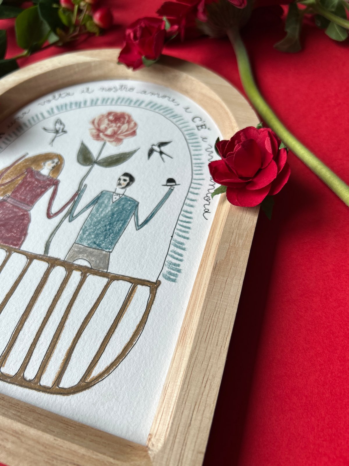 QUADRETTO SAN VALENTINO ♥️ - AMANTI ALLA FINESTRA