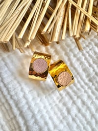 Bague martelée LILOU Nude / Rose antique