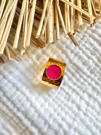 Bague martelée LILOU Rose