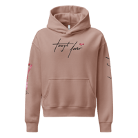Image 6 of ‘TOUGH LOVER’ Pink Relaxed Graphic Hoodie(s)