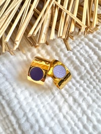 Bague martelée LILOU Parme / Violet