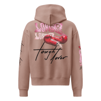 Image 5 of ‘TOUGH LOVER’ Pink Relaxed Graphic Hoodie(s)