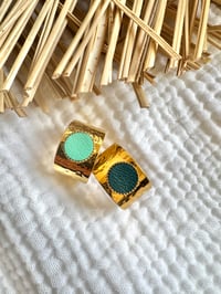 Bague martelée LILOU Turquoise / Canard