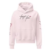 Image 4 of ‘TOUGH LOVER’ Pink Relaxed Graphic Hoodie(s)
