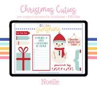 Image 3 of Christmas Cuties - Noelle Digital Sticker Set