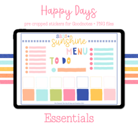 Image 3 of Happy Days - Essentials Digital Sticker Set