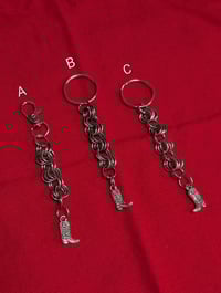 Handmade keychain with Boot charm 