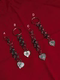 Handmade keychain with Cherub charm 