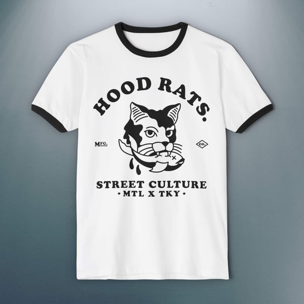 Image of 'Street Cat' Ringer Tee (Fish) | MTL x TKY