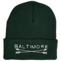 Baltimore Arrows Beanie Forest/White (free shipping)
