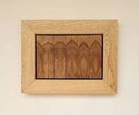 Image 2 of End grain wood coat rack, 3 hooks