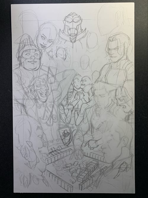 Image of ACTION COMICS COVER AAPI MONTH VARIANT original art